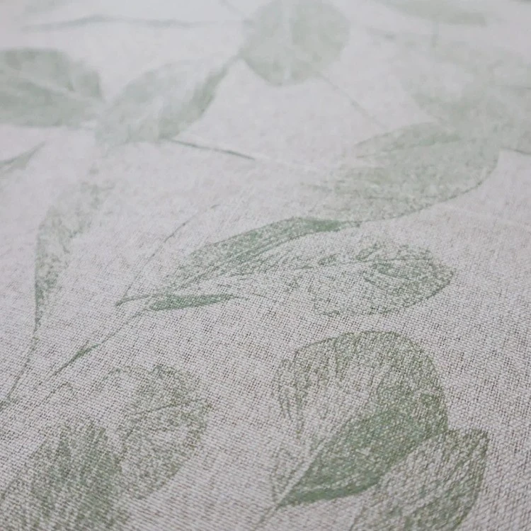 Nature Sage Leaf Silicone Blackout Curtain Fabric suppliers